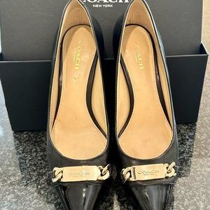Coach Bowery Glove Leather/patent pumps